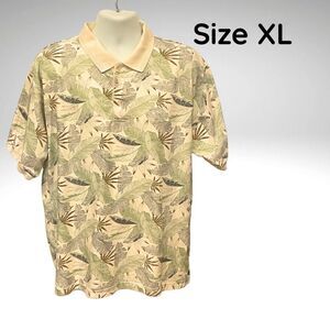 Stylo Men’s Tropical Print Shirt – Las Vegas Embroidered – Size XL